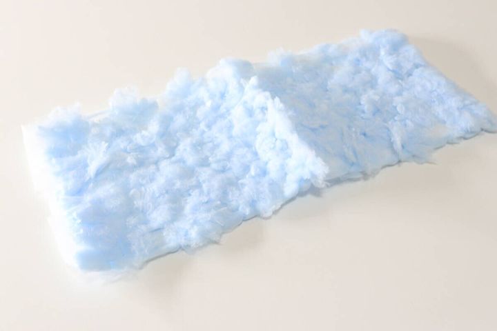 ふわふわフローリング用シート（青、10枚） シートの形状