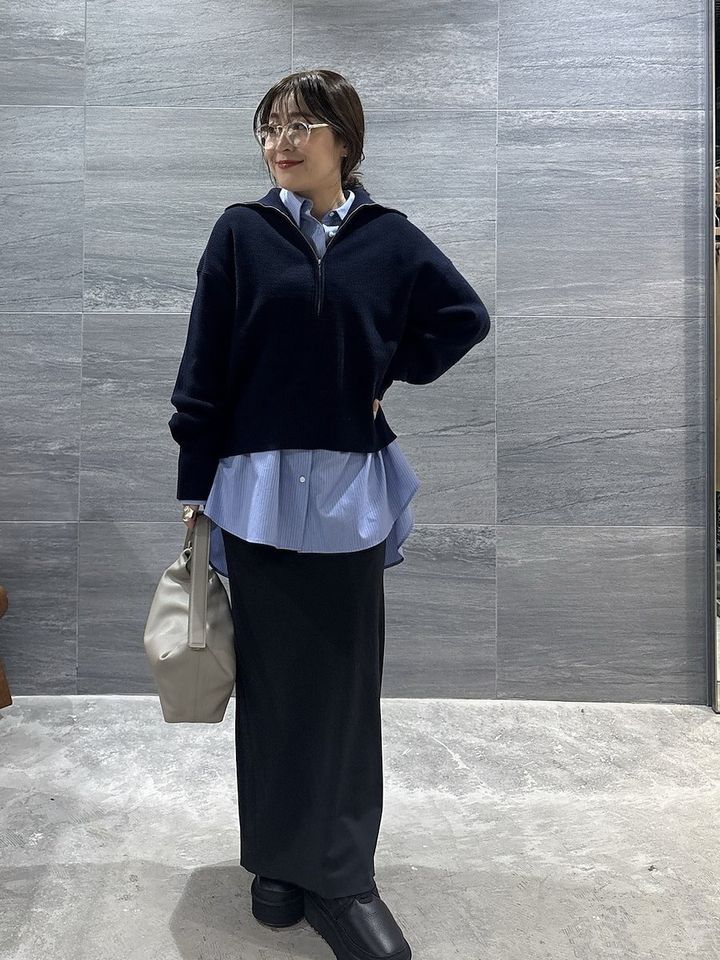 ストライプシャツコーデ2