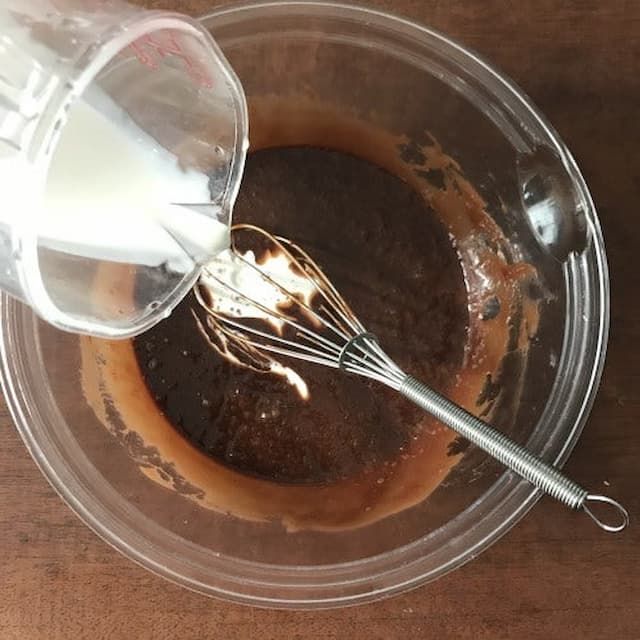 「しっとり半熟ショコラケーキ」レシピ