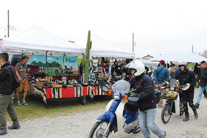 ライダースカフェ「はらっぱ」主催！カブが9割超えの熱い集い