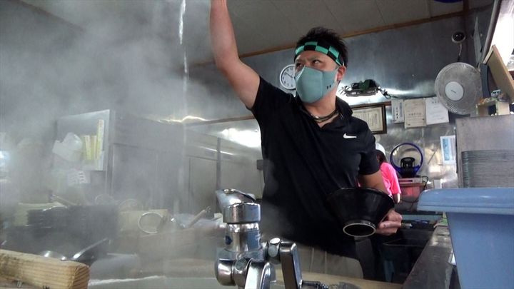 2月3日放送の「ヒューマングルメンタリー オモウマい店」に登場するワンシーン（中京テレビ提供）