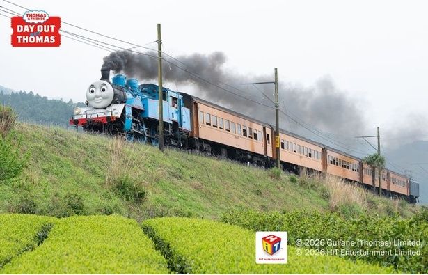 画像はきかんしゃトーマス号。「DAY OUT WITH THOMAS(TM) 2026」では“きかんしゃパーシー号”の活躍を見られる