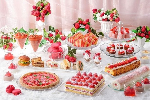 「サンドウィッチ＆スイーツビュッフェ～ストロベリーコレクション[第一弾]」を開催中