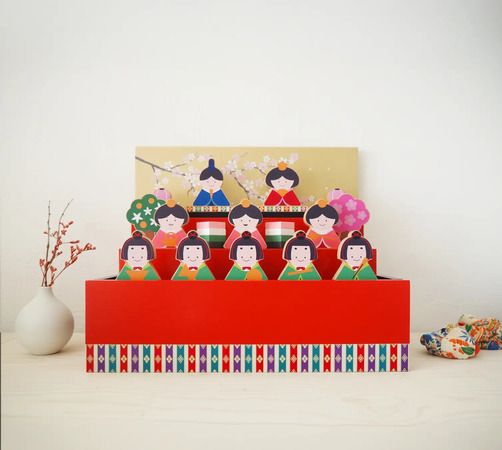 子どもが触ることを想定して作られたひな人形「ひなつみき」発売！収納もラクラク