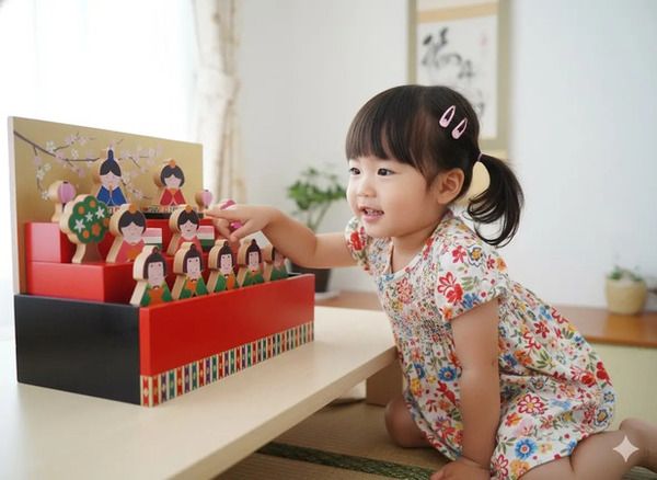 子どもが触ることを想定して作られたひな人形「ひなつみき」発売！収納もラクラク