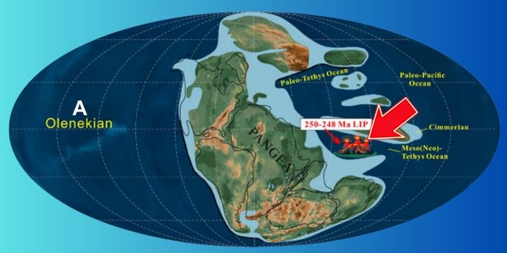 2億5000万〜2億4800万年前ごろの海底噴火