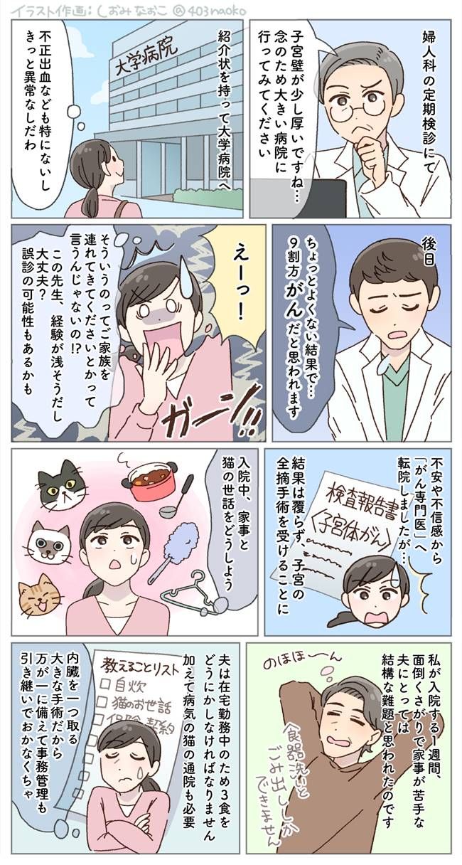 子宮体がんになった女性