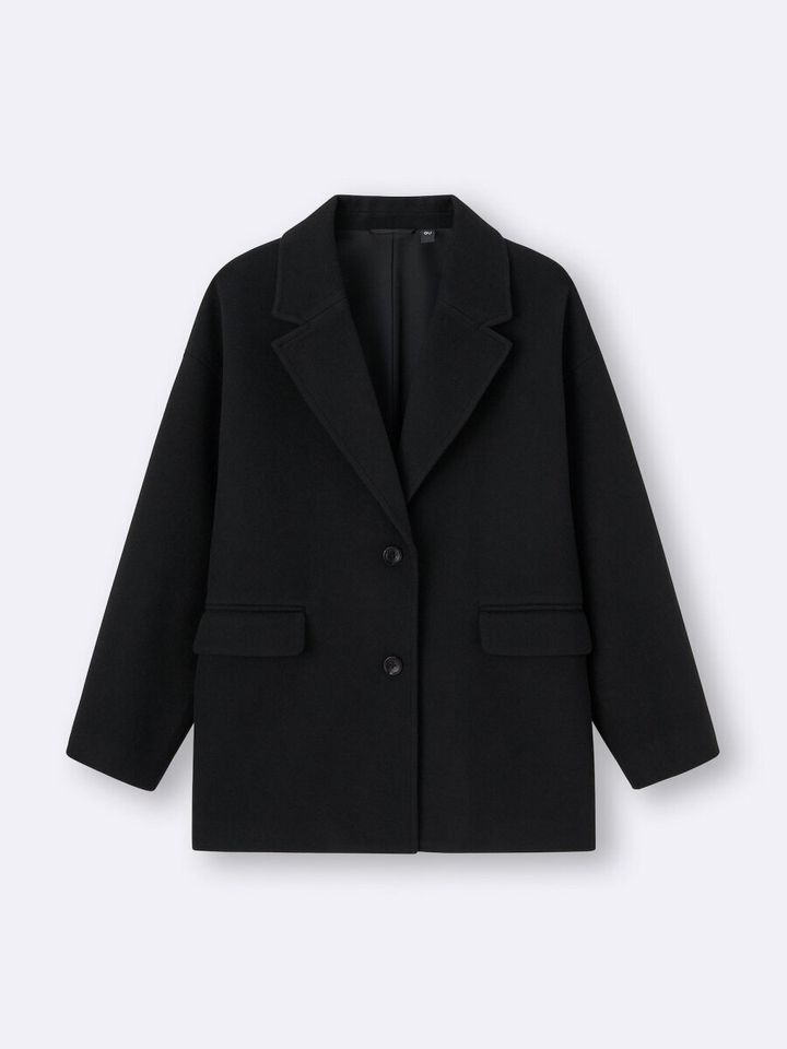 2026gu大人女性おすすめコージーメルトンハーフコート