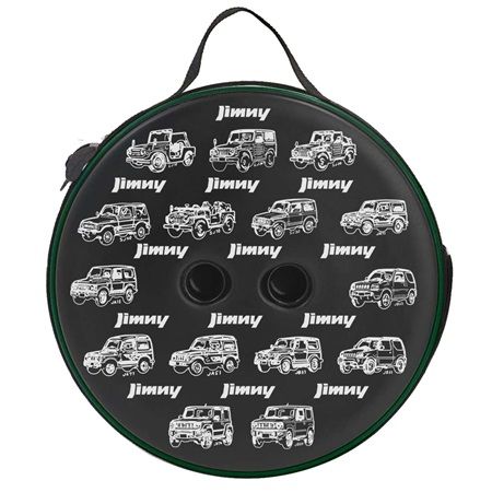 スズキ公認！歴代「JIMNY」が描かれた折りたたみスツール、初回1000個限定生産！