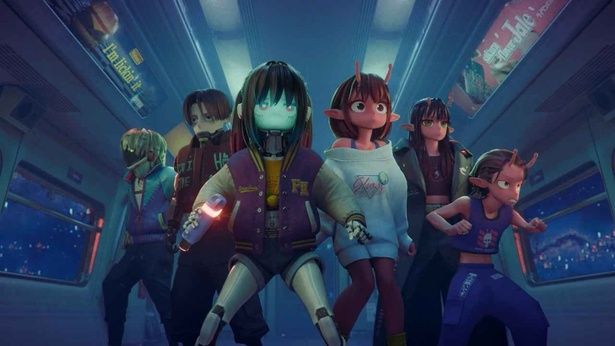 亀山陽平監督がほぼ1人で手掛けた話題作の劇場版『銀河特急 ミルキー☆サブウェイ 各駅停車劇場行き』 [c]亀山陽平／タイタン工業