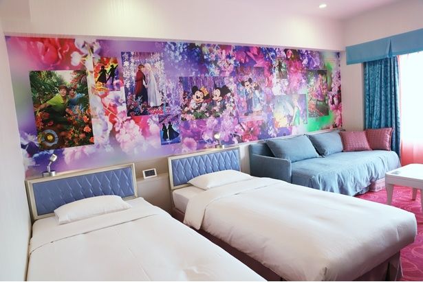 東京ディズニーセレブレーションホテル、ウィッシュ棟のイマジニング・ザ・マジック“カラー・オブ・ファンタジー”ルーム