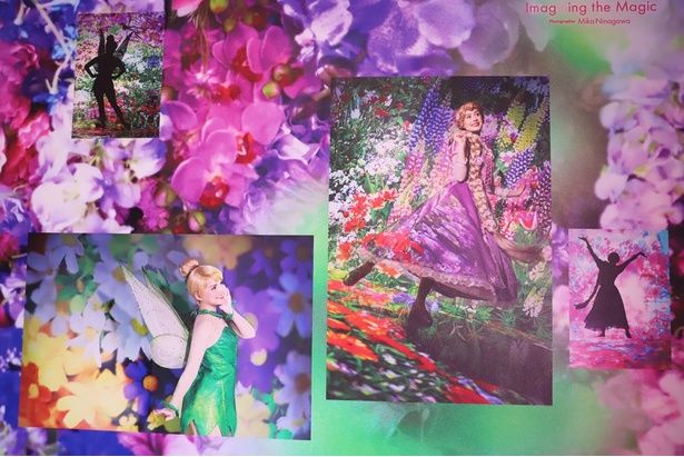 花々に囲まれたティンカーベルとラプンツェルの美しい姿にうっとり