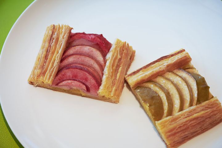 「なかの真紅」と「グラニースミス」（３インチ・690円）