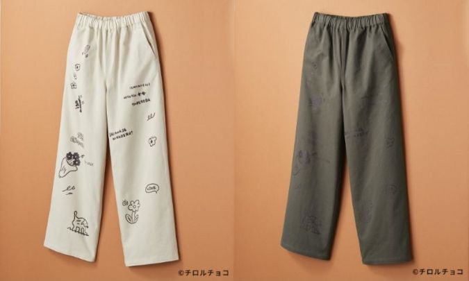 チロルチョコｘLEPSIMコラボ イラストイージーパンツ