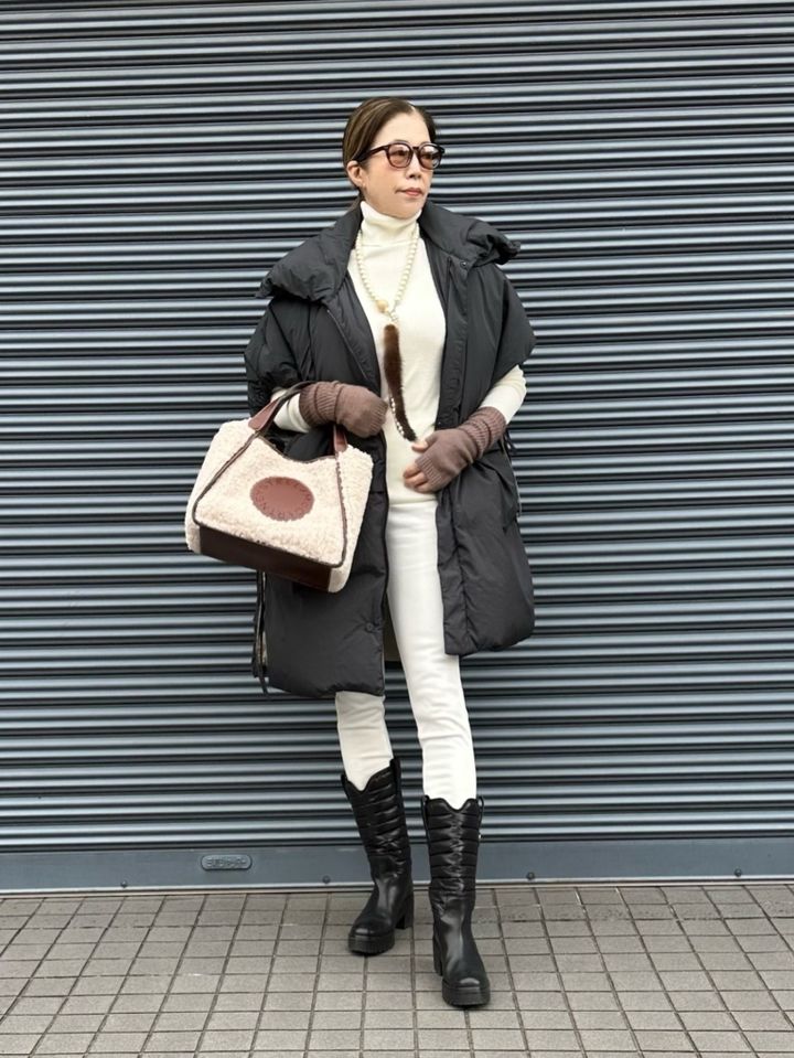 26_２月MOTOMIさんブログ_ユニクロ_セーター& レギンスパンツコーデ