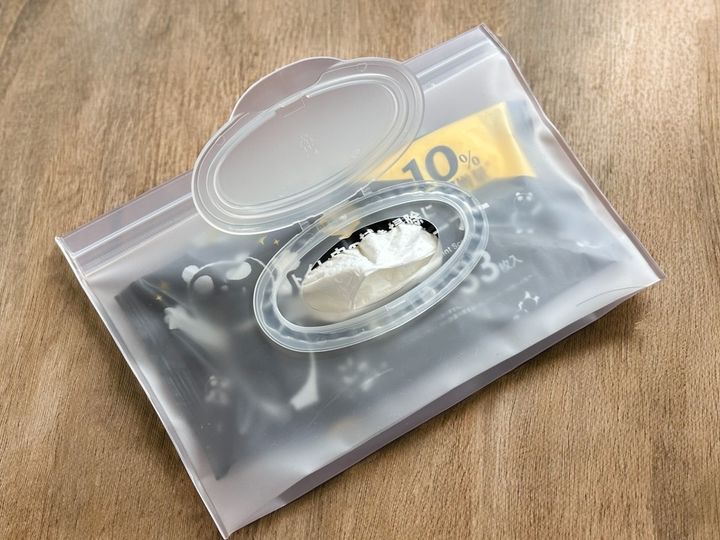 パッケージごと入れる場合はMサイズがおすすめ