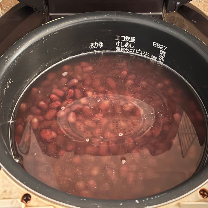 水はお釜の最大量