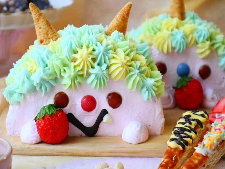 【ちょっぴり和風味】アフロ鬼ちゃんハーフケーキ