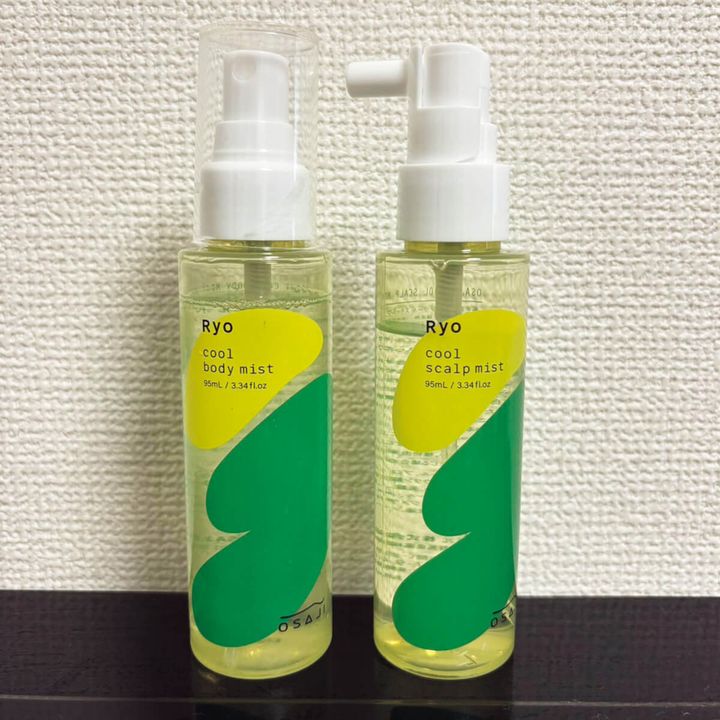 〈オサジ〉「クール ボディ ミスト Ryo」、「クール スキャルプ ミストRyo」