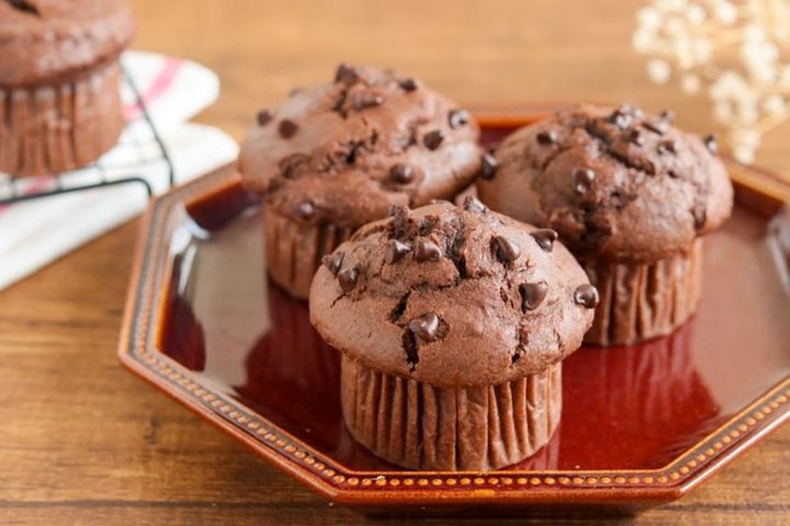 チョコココアの米粉マフィン