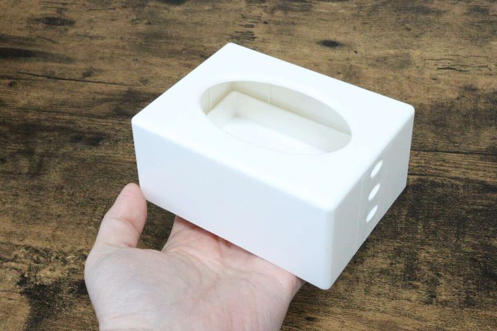 ポケットティッシュケース ホワイト サイズ感