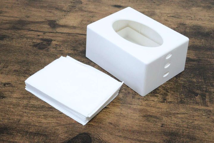 ポケットティッシュケース ホワイト ティッシュ