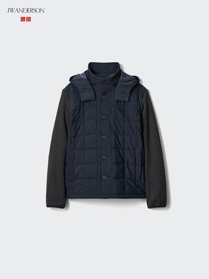 ユニクロのコンビネーションキルティングジャケット