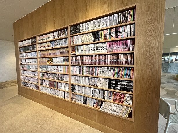 漫画も用意されていて自由に楽しめる