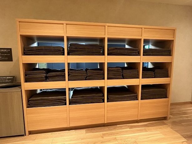 「SPA」用のタオルは脱衣所の入口から持って行こう