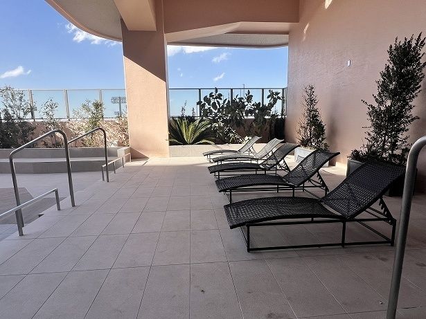 遮るものがなく開放的な外気浴が楽しめる