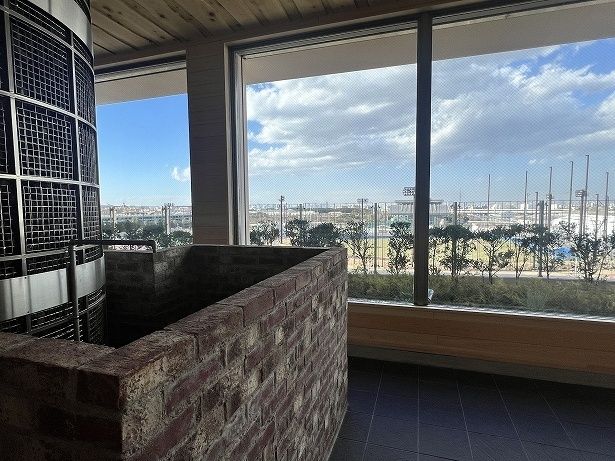 「グランビューサウナ」からは外が見渡せる