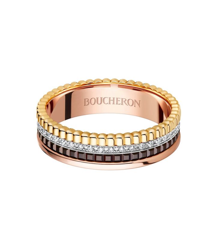 キャトル クラシック ダイヤモンド リング エクストラスモール（YG×PG×WG×ダイヤモンド×ブラウンPVD）￥720,500（予定価格）