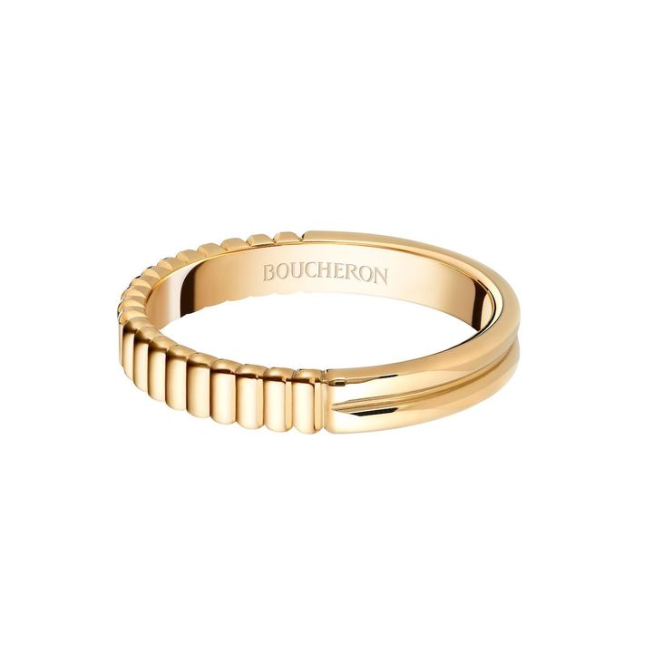 キャトル ラディアント グログラン・ゴドロン リング（YG）￥271,700（予定価格）