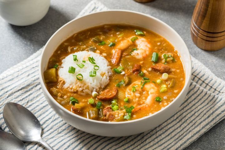 Savory Homemade Cajun Gumbo Stew 風味豊かな自家製ケイジャン・ガンボシチュー