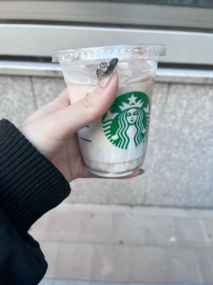 チョコ部分とミルク部分が層になっていました