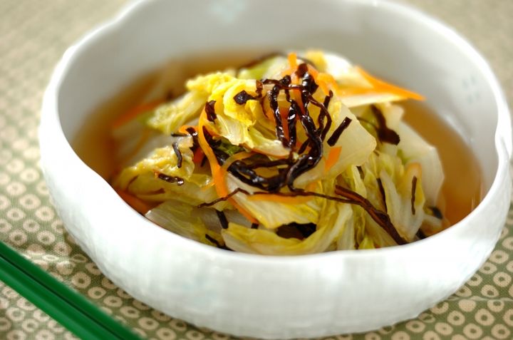 白菜の塩昆布煮