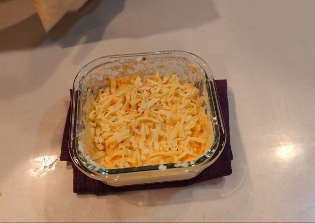 焼く前の豆腐グラタン