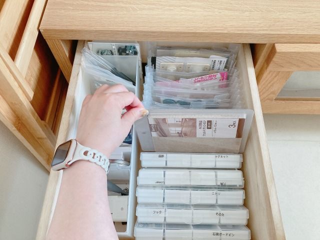 家族が使うものの収納