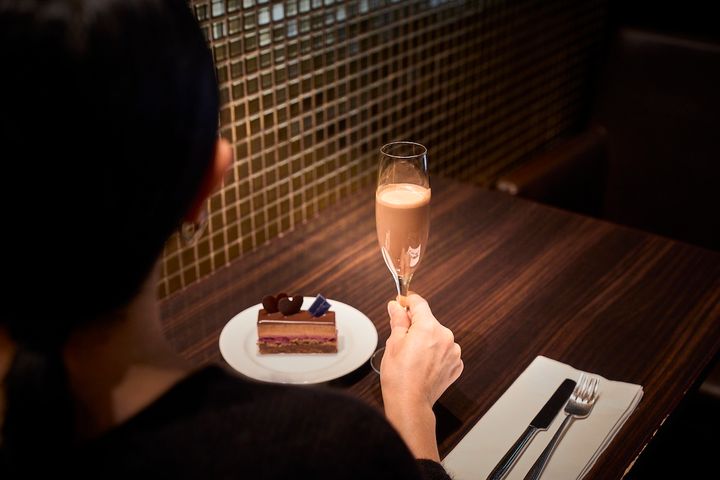 「ショコラ グラッセ ナチュール トラディション」単品1395円（ポットで提供）