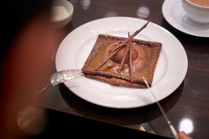 「クレープ ショコラ オランジュ」単品1650円