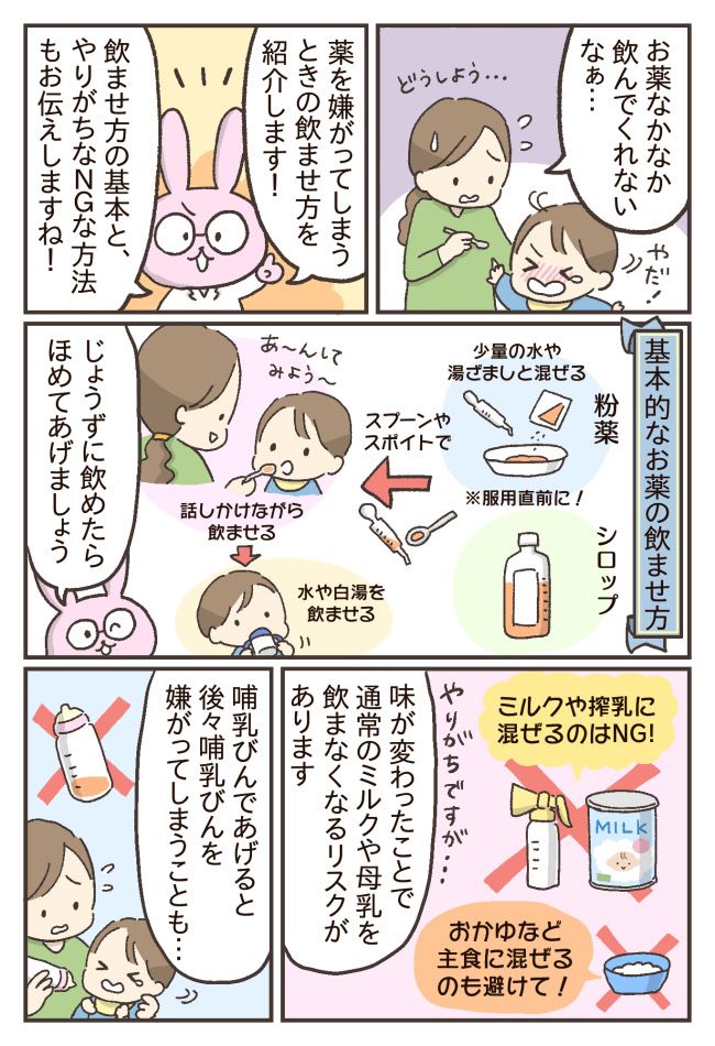 赤ちゃんへの薬の与え方