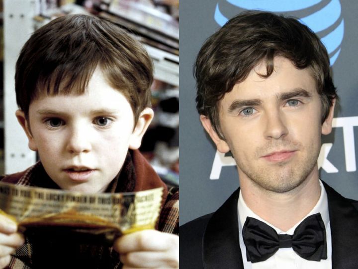 （左から）映画『チャーリーとチョコレート工場』場面写真、チャーリー・バケット役／フレディ・ハイモア 写真提供：AFLO width=