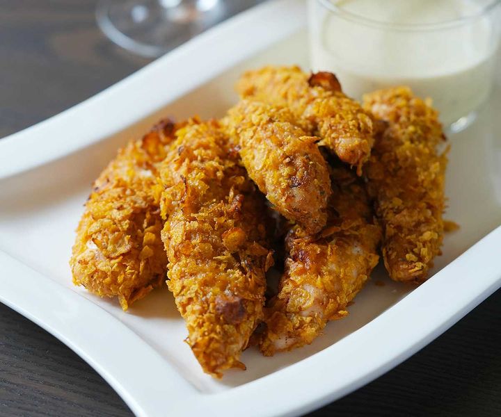 コーンフレークで作る揚げないクリスピーチキン