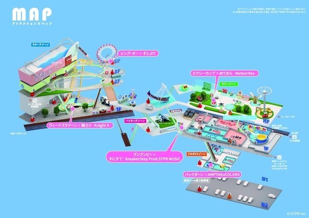 コラボアトラクションMAP