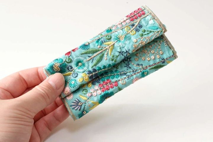 ダイソー インド刺繍リボン 使用例