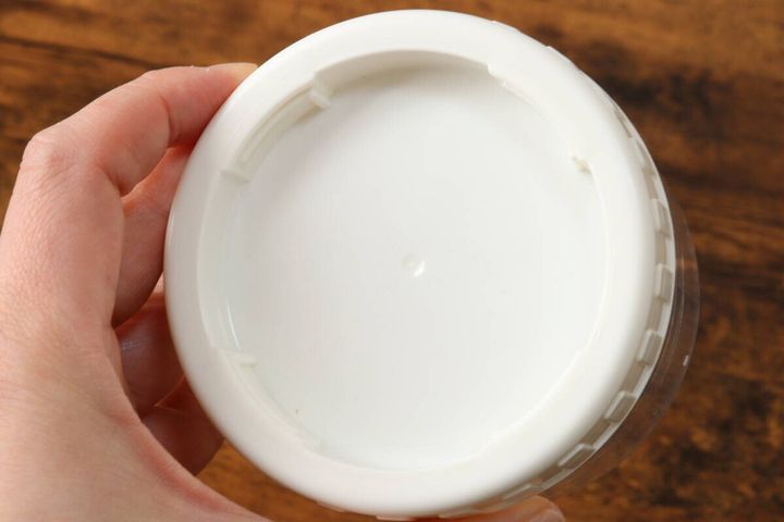 ダイソーの重ねられる保存容器 丸型のフタ