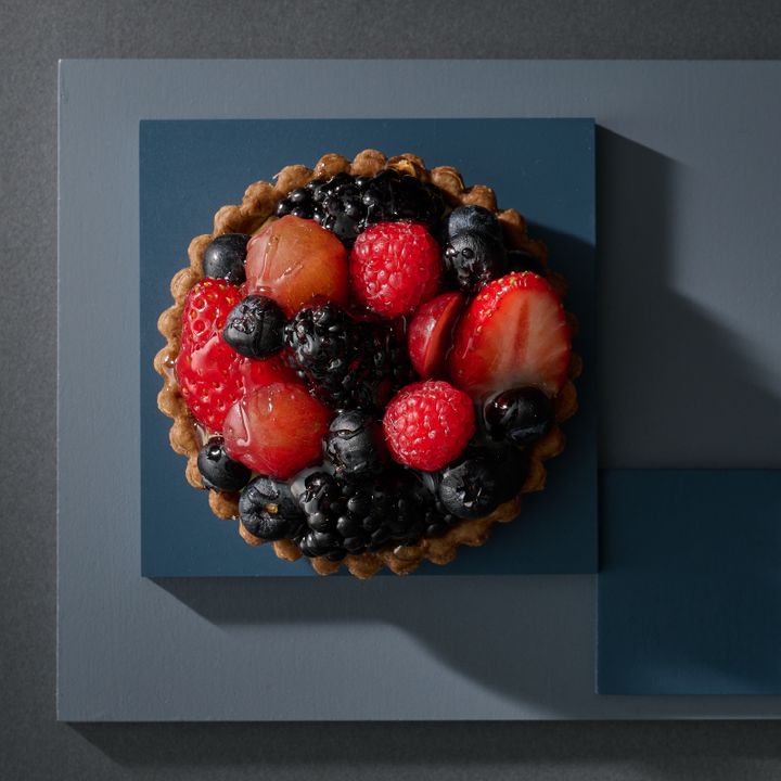 フレッシュベリーとチョコカスター ドクリームのタルト