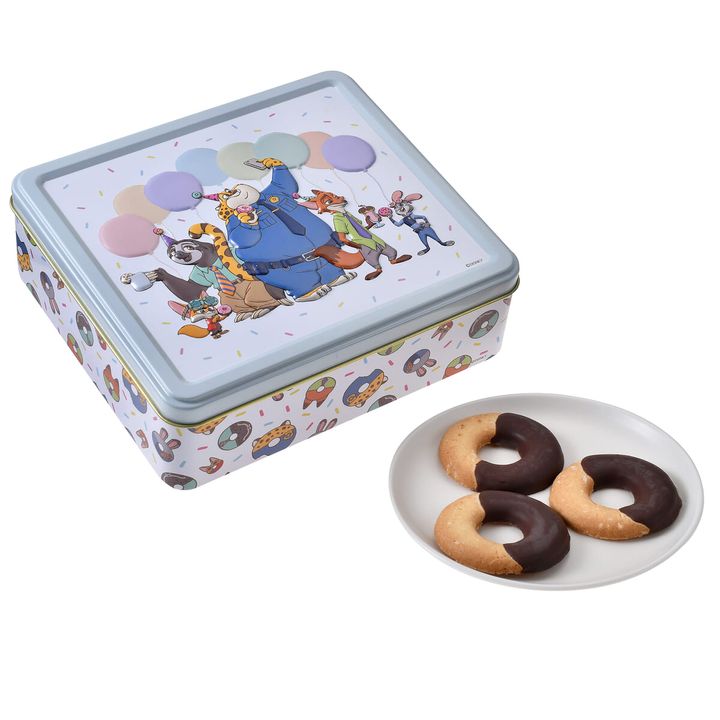ズートピア サブレ 缶入り エンボス 10TH Anniversary Collection from the Disney movie Zootopia