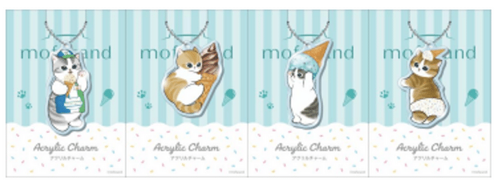 mofusand オリジナルアクリルチャーム 全4種
