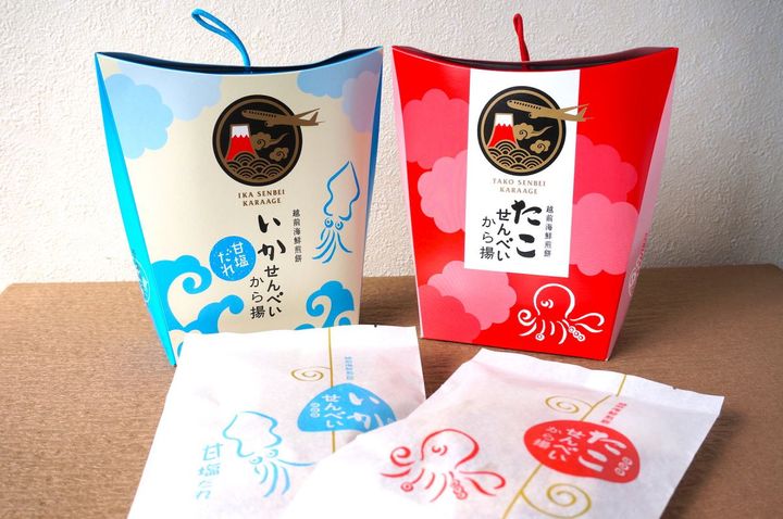 「越前海鮮倶楽部 から揚げせんべい」1個799円（税込）